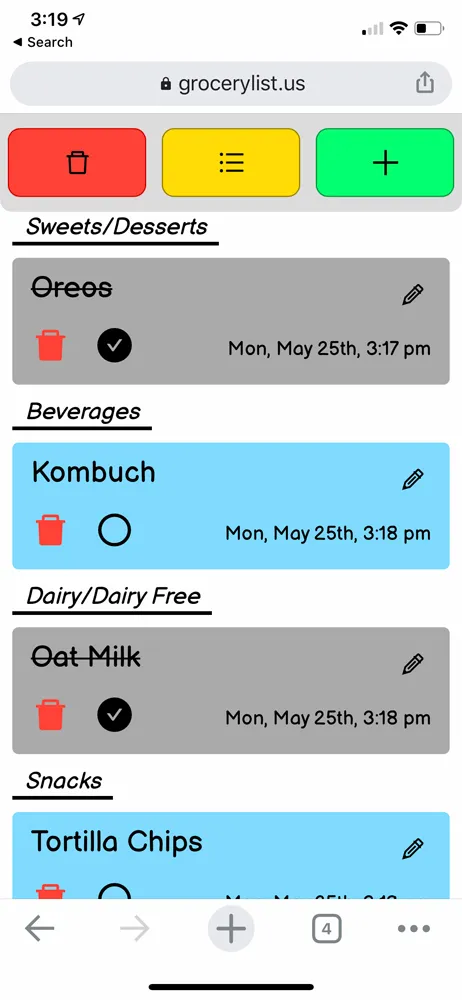 GroceryList Screenshot 3