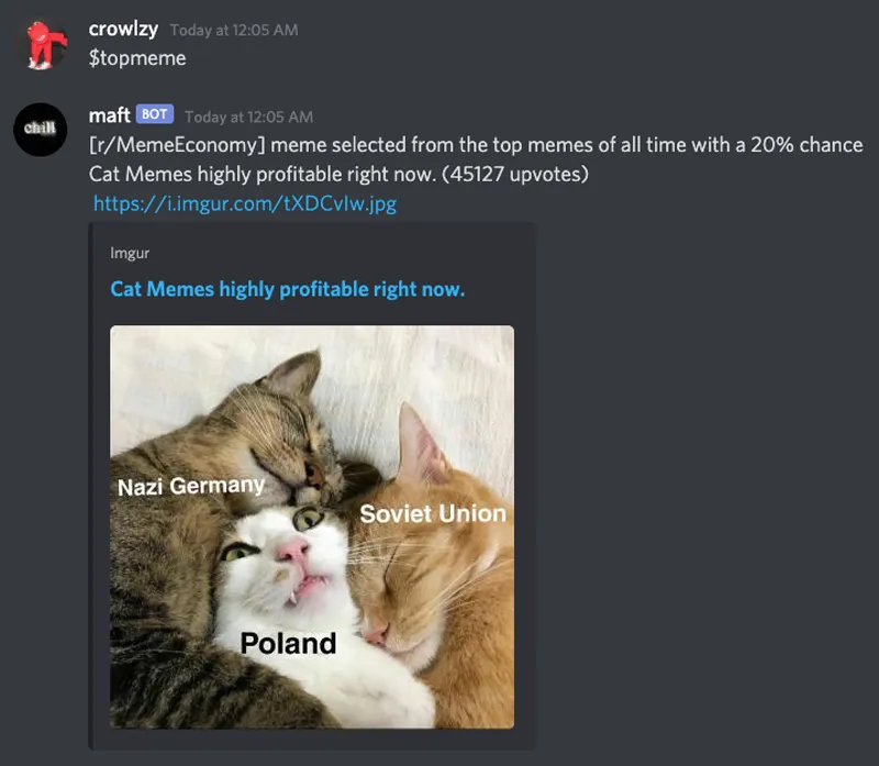 MAFT Bot Screenshot 2